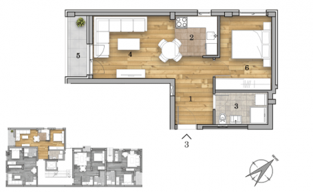 NOVI SAD - TELEP - 43.68 m2