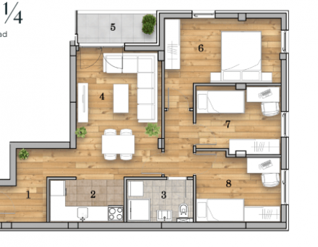 NOVI SAD - TELEP - 69.13 m2