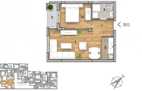 NOVI SAD - TELEP - 41.76 m2