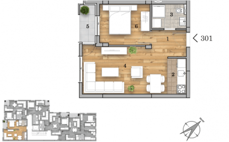 NOVI SAD - TELEP - 41.75 m2