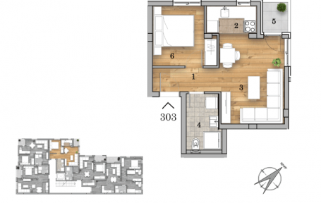 NOVI SAD - TELEP - 36.80 m2