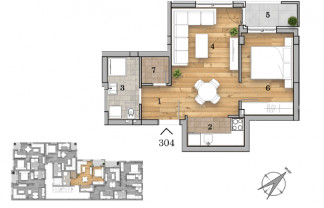 NOVI SAD - TELEP - 42.52 m2