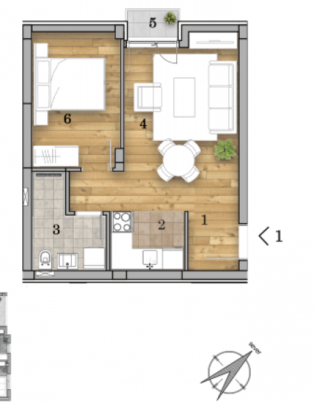 NOVI SAD - TELEP - 38.96 m2