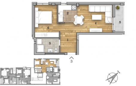 NOVI SAD - TELEP - 43.68 m2