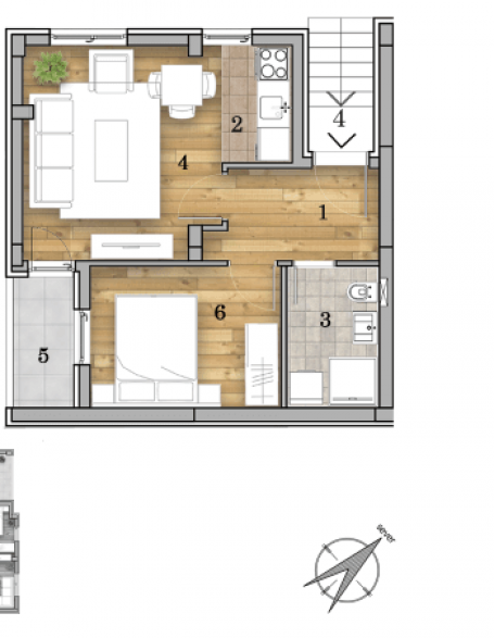 NOVI SAD - TELEP - 36.73 m2