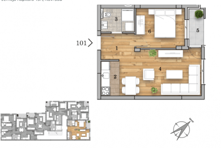 NOVI SAD - TELEP - 41.76 m2