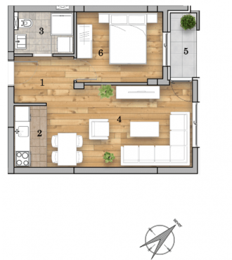 NOVI SAD - TELEP - 41.76 m2