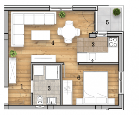 NOVI SAD - TELEP - 36.91 m2