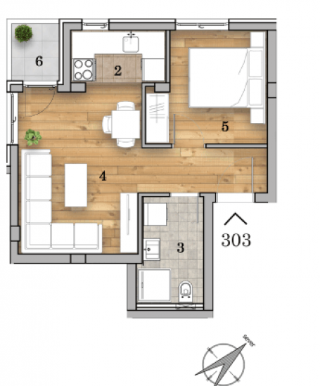 NOVI SAD - TELEP - 36.80 m2
