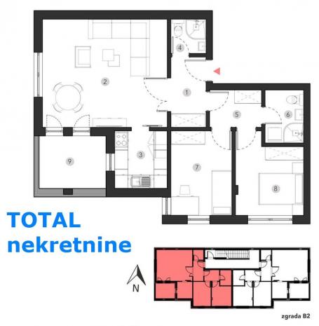 SREMSKA KAMENICA - POPOVICA - 75.00 m2