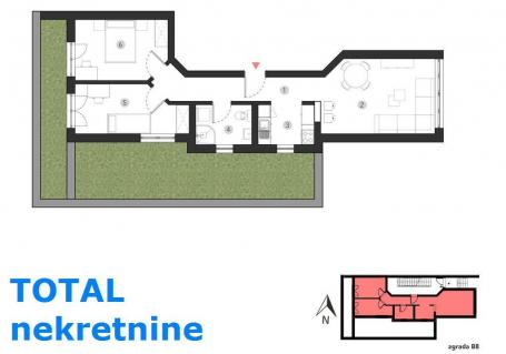 SREMSKA KAMENICA - POPOVICA - 58.00 m2