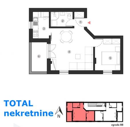 SREMSKA KAMENICA - POPOVICA - 45.00 m2