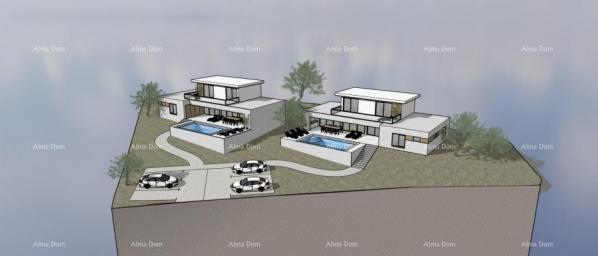 Bauland Motovun – Umgebung, Baugrundstück mit Projekt und Genehmigung.