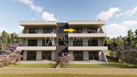 Istra, Umag, okolica - dvosoban stan s pogledom na more - NOVOGRADNJA