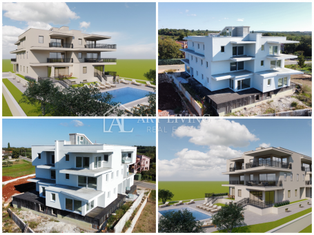 Umag, Umgebung – moderne Zwei-Zimmer-Wohnung im Neubau, 400 m vom Meer entfernt