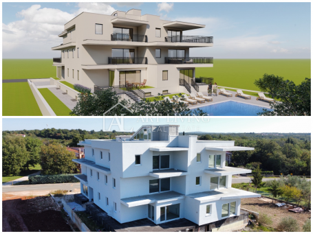 Umag, Umgebung – Moderne Zweizimmerwohnung mit Meerblick und Gemeinschaftspool