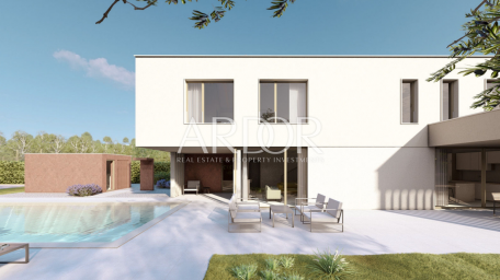 Labin, projekt 5 luksuznih vila s bazenom u izgradnji