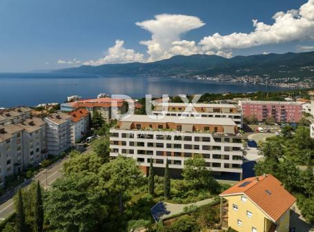 RIJEKA, SRDOČI - 2S+DB u modernoj novogradnji s garažom i pogledom na more 
