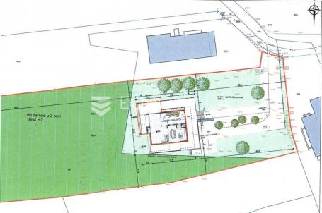 Zagreb, Gračani, zemljište s lokacijskom dozvolom za luksuznu vilu, 5418 m²