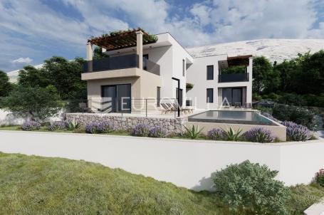 Omiš, Ruskamen, građevinska parcela s idejnim projektom (525 m2)