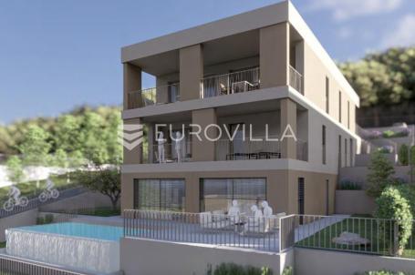 Kostrena, NOVOGRADNJA, luksuzan četverosoban stan s pogledom na more, 140,90 m2, bazen