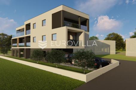 Istra, Pula, dvosobni prizemni stan s vrtom 60 m² u novogradnji na mirnoj lokaciji, 60 m²