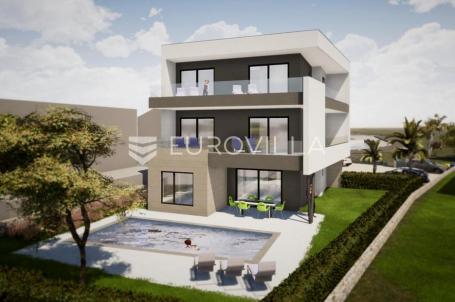 Krk, Njivice, luksuzan stan u novogradnji u prvom redu do mora 140 m²