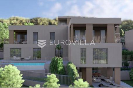 Kostrena, četverosoban stan 220,25 m2, bazen, lukzuna novogradnja