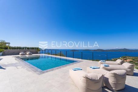 Dubrovnik okolica, prekrasna kamena kuća s bazenom i pogledom