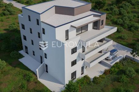 Pag, Mandre, Trosoban stan 75 m² na 3. katu sa terasom 44 m², NOVOGRADNJA
