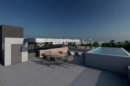 Zadar, Zaton, NOVOGRADNJA, luksuzan trosoban penthouse s krovnom terasom 141,75 m²