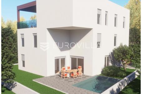 Vodice, NOVOGRADNJA, moderan dvosoban stan s bazenom, 90,13 m²