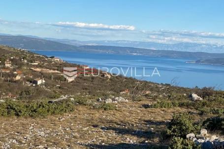 Istra, Labin, građevinsko zemljište s pravomoćnom građevinskom dozvolom i predivnim pogledom na more