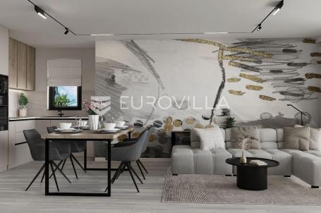 Krk, Njivice, luksuzan stan u novogradnji u prvom redu do mora 72 m²