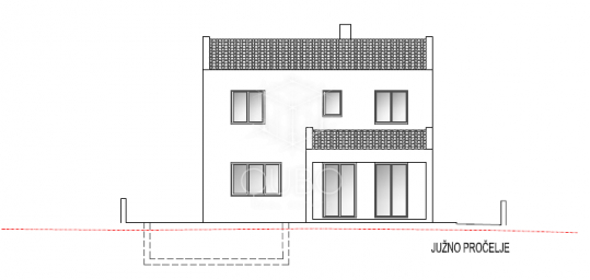 Istra, Marčana — Građevinsko zemljište s gotovim projektom i bazenom, 353 m²