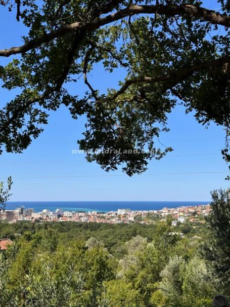Na prodaju – Veliki plac sa pogledom na more i grad, Bjeliši, Bar