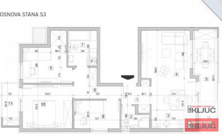 ADICE, 80m2, Troiposoban sa pdv, brzo useljiv