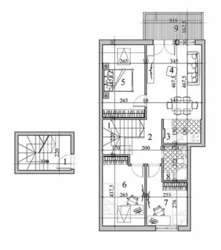 SAJMISTE, 87 m2, ČETVOROSOBAN