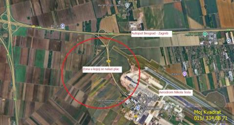 Surčin - kod Aerodroma Nikola Tesla, plac 214 ara