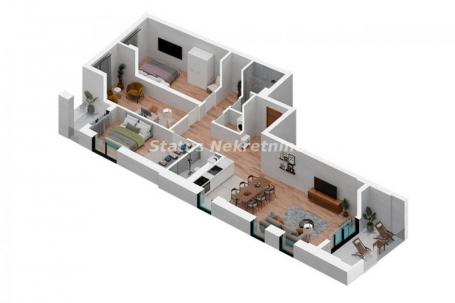 Podbara-Lep Četvorosoban stan 102 m2 u Pogodnom kraju-povrat PDV-065/385 8880