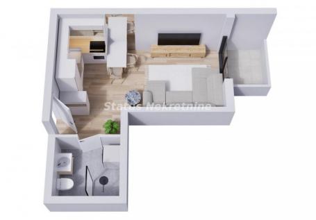 Severni Telep-Lepa Garsonjera 27 m2 u Izgradnji na Top Lokaciji-povrat PDV-065/385 8880