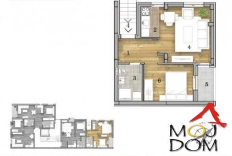 NOVI SAD - TELEP - JEDNOIPOSOBAN STAN - 37 m2 - 109,700€