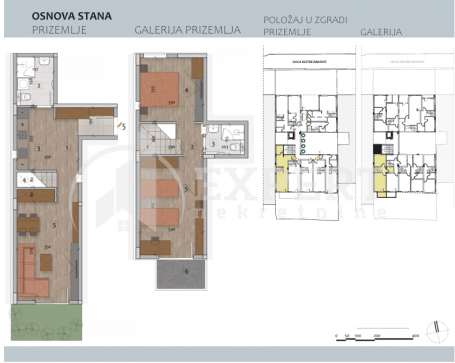 Eksluzivna novogradnja u Čairu, duplex (prizemlje i galerija) trosoban, 80 m2