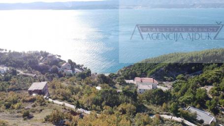 Omiš Lokva Rogoznica građevinsko zemljište 1473 m2 otvoren pogled