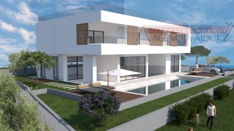 Solin Mravince moderna vila u izgradnji 521 m2 na parceli od 1473 m2 