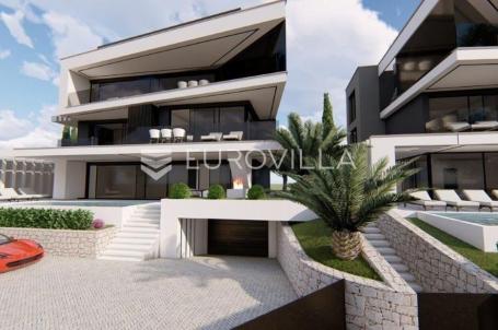 Zadar, Petrčane, luksuzan moderno opremljen penthouse s krovnom terasom i bazenom