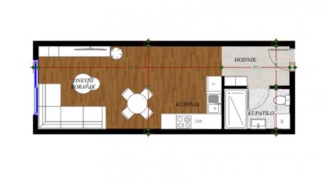 Garsonjera, 31.78 m2, Gorica C, PRODAJA