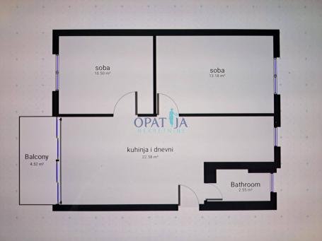 Flats Donja Vežica, Rijeka, 49,96m2