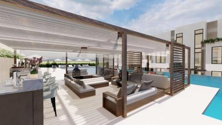 Jednosoban stan 64.24m2 u novom stambenom kompleksu sa bazenom-Kumbor, Herceg Novi