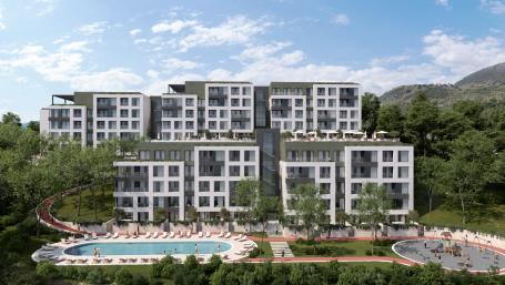 Studio apartman stan (27.06m²) u novom kompleksu sa bazenom – Tivat, Mrčevac